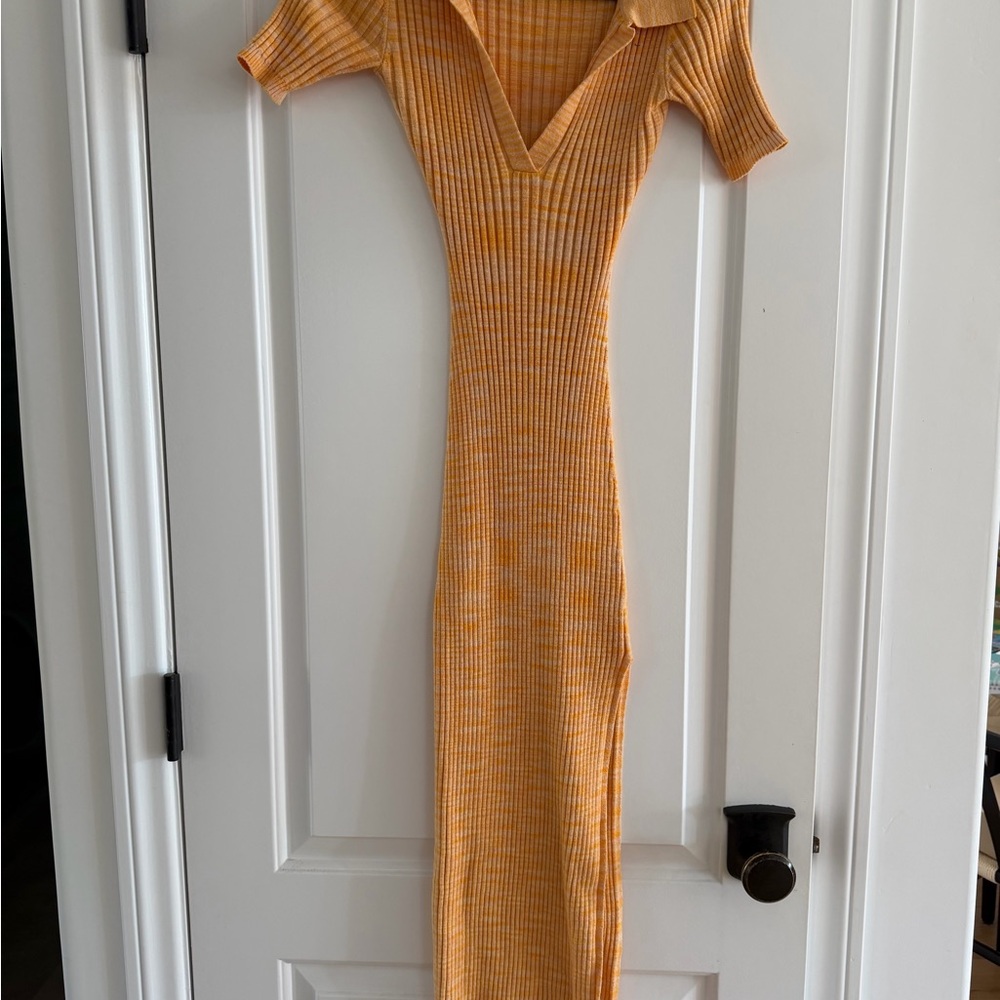 l*space Ribbed V-Neck Stretchy Maxi Dress